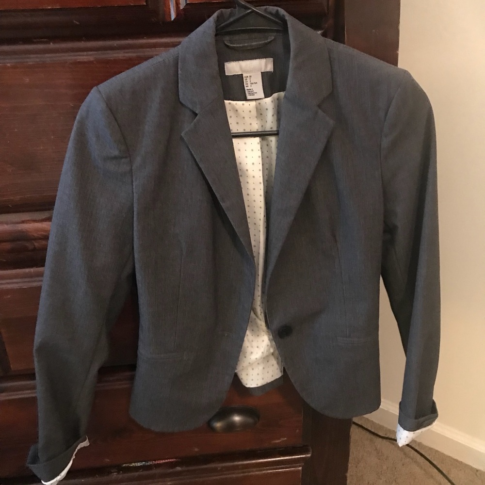 H&M women’s grey blazer